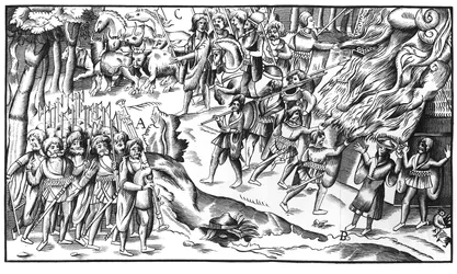 Raid de bétail irlandais sur une plantation anglaise, 1581